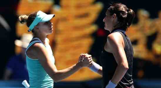 Auch Garcia ist bei den Australian Open gestrandet Pliskova und