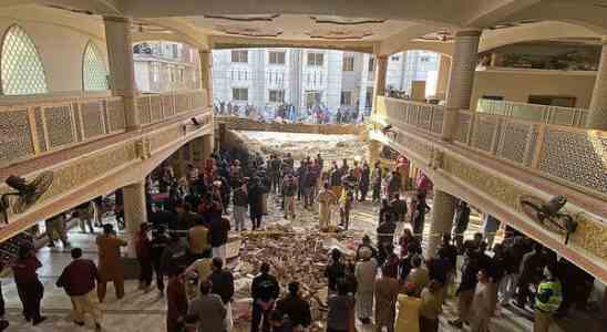 Bombenanschlag in Peschawar 46 Tote ueber 100 Verletzte bei Explosion