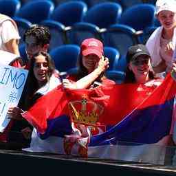 Die Australian Open werden Fans verbieten die Djokovic gegenueber respektlos