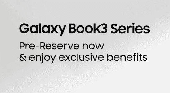 Die Vorreservierungen fuer die Samsung Galaxy Book 3 Laptop Serie beginnen