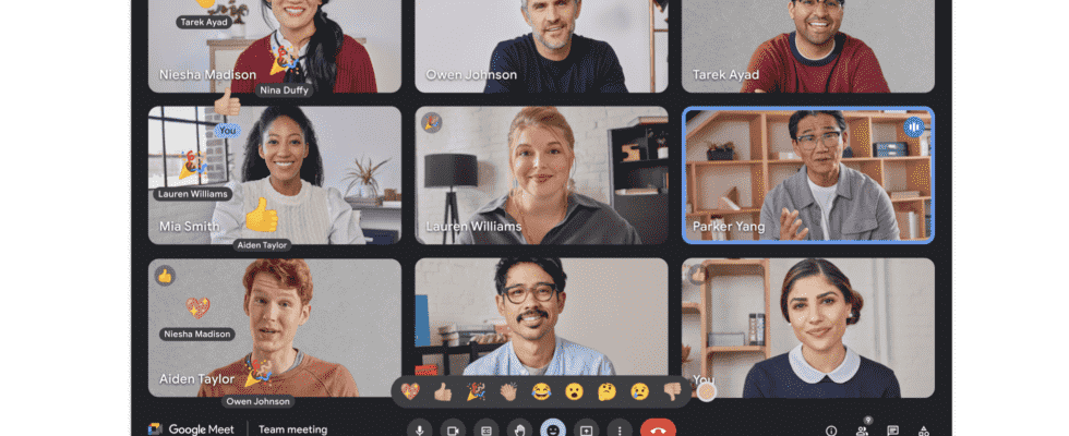 Erklaert Google Meet Meeting Reaktionen und wie es Benutzern helfen kann sich