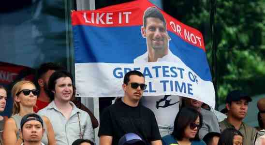Herzlicher Empfang fuer Djokovic im ersten Spiel in Australien seit