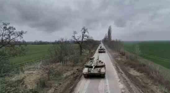 Kreml sagt westliche Panzer wuerden in der Ukraine „brennen