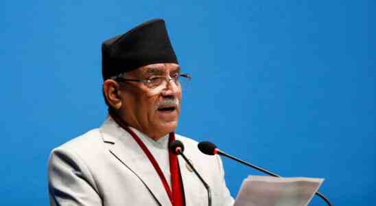Nepals neu ernannter Premierminister Prachanda gewinnt Vertrauensabstimmung im Repraesentantenhaus