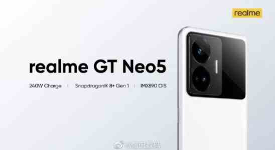 Realme GT Neo 5 erscheint auf der Geekbench Liste mit Snapdragon