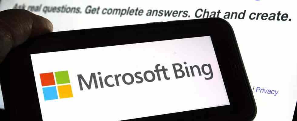 Bing Microsoft hat eine Empfehlung fuer neue Bing Benutzer