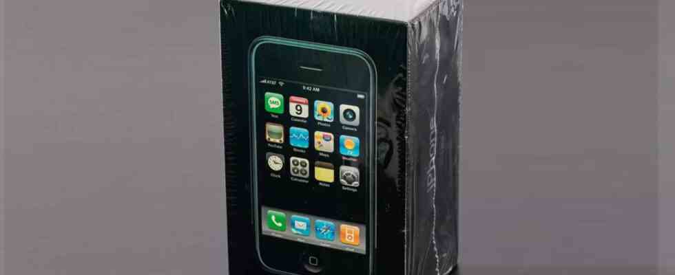Ein ungeoeffnetes erstes iPhone von 2007 wird versteigert Alle Details