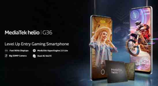 MediaTek Helio G36 Chipsatz fuer Gaming Smartphones der Einstiegsklasse in Indien eingefuehrt