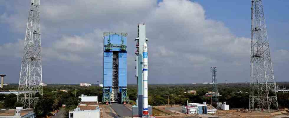 Mission ISRO SLV D2 Indien bringt drei Beobachtungssatelliten in den Orbit
