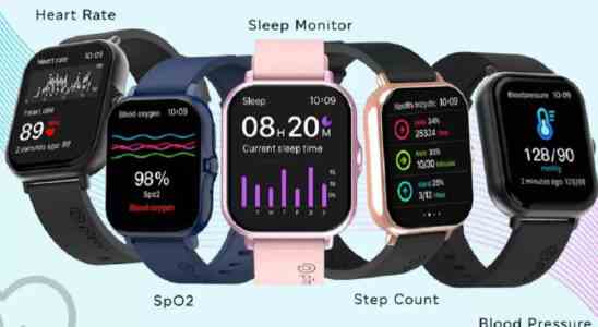 Ptron bringt erschwingliche Smartwatch mit SpO2 Monitor Schlaftracking und mehr fuer