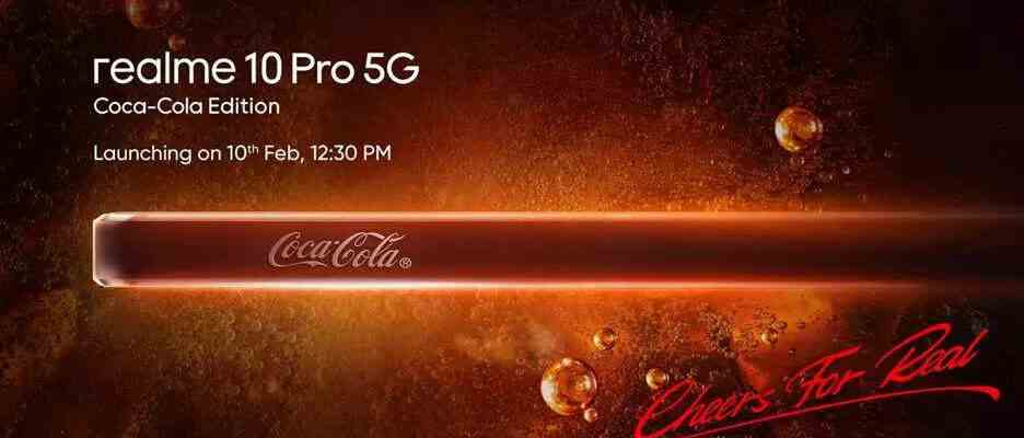 Realme 10 Pro 5G Coca Cola Edition Smartphone wird am 10