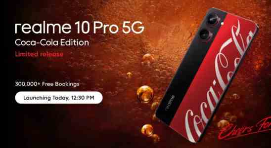 Realme Realme 10 Pro Coca Cola Edition startet heute in Indien
