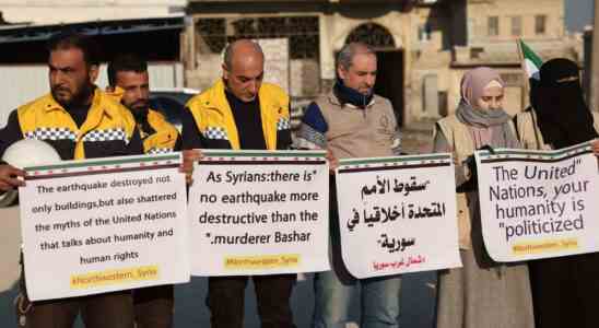 Syrien Die WHO „beeilt sich mit der Erdbebenhilfe in Syrien