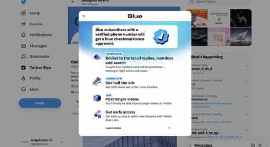 Twitter Blue hat seinen ersten „offiziellen Auftritt in Indien