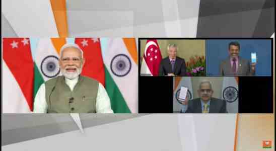 Upi Indien verbindet UPI mit Singapurs PayNow Was PM Modi