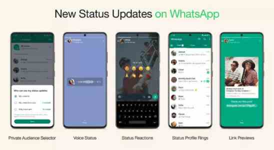 WhatsApp kuendigt neue Statusfunktionen an Was sind sie wie funktionieren