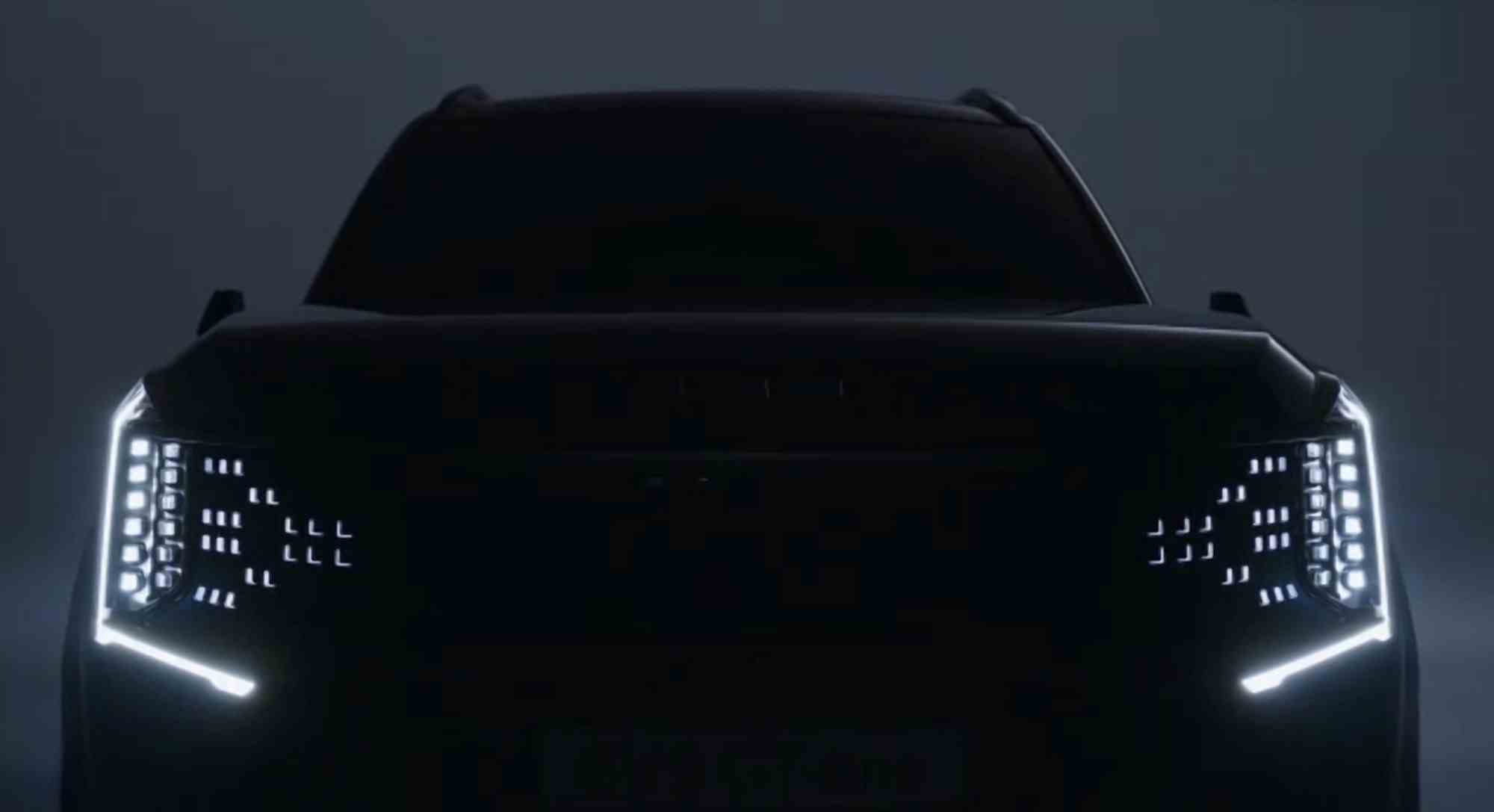 Kia EV9 SUV Frontbeleuchtungsgitter