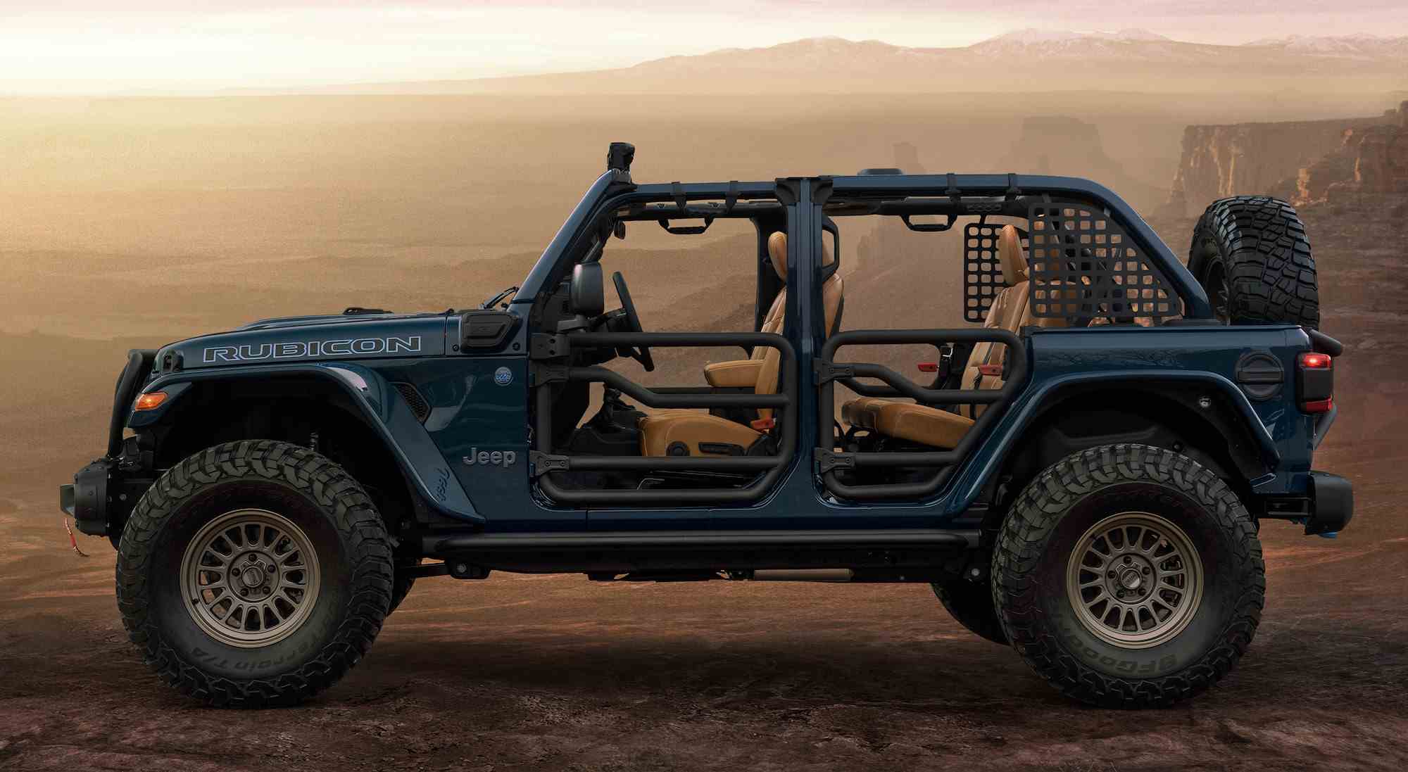 Jeep Wrangler Rubicon 4xe Abfahrtskonzept