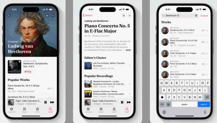 Apple Music Classical ist jetzt fuer jedermann zum Download verfuegbar
