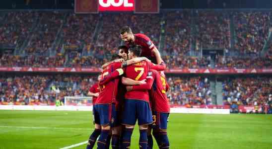 Debuetant Joselu 32 fuer Spanien Gold wert Koekcue punktet mit
