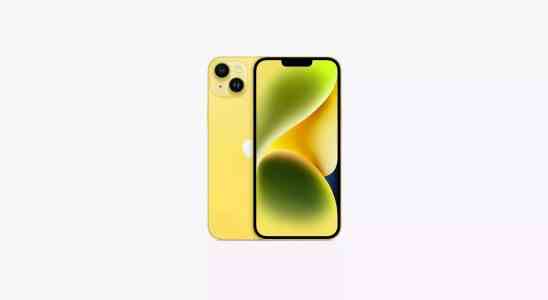 Gelbe Variante von Apple iPhone 14 und iPhone 14 Plus