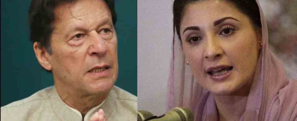 Khan Pakistan PML N Fuehrerin Maryam Nawaz verspottet Imran Khan weil er