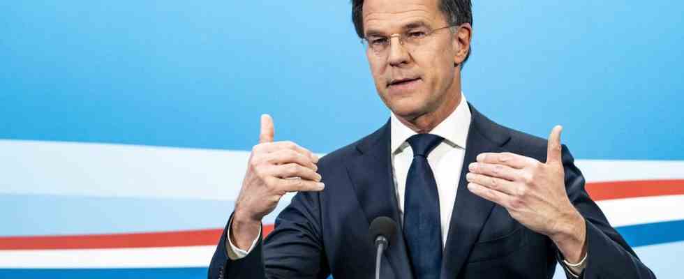 Rutte ueber seine Antwort auf den Groningen Umfragebericht „War einfach nicht