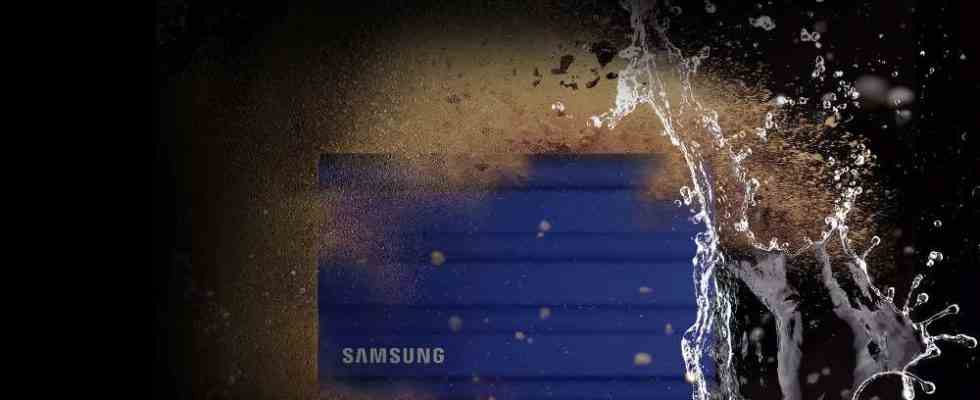 Samsung Samsung bringt die tragbare SSD T7 Shield fuer Profis