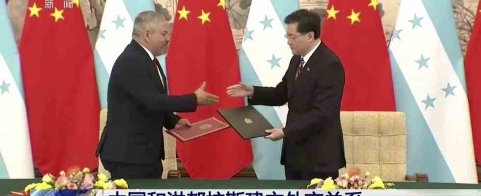 Taiwan Honduras nimmt nach dem Bruch Taiwans diplomatische Beziehungen zu