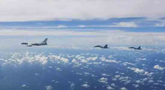Taiwan berichtet dass 21 Flugzeuge der chinesischen Luftwaffe in seine