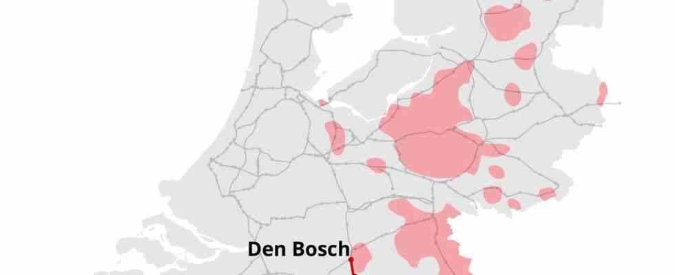 Wochenlang keine Zuege zwischen Den Bosch und Eindhoven wegen Dachse
