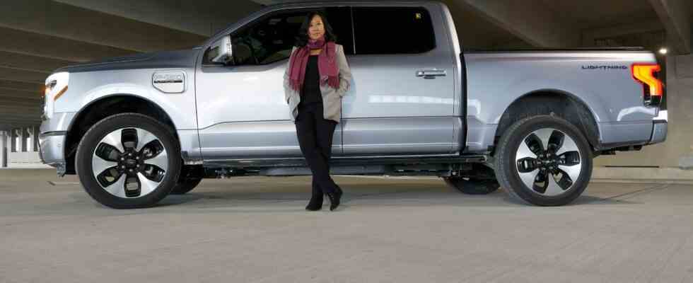 Linda Zhang a pilote le Ford F 150 Lightning