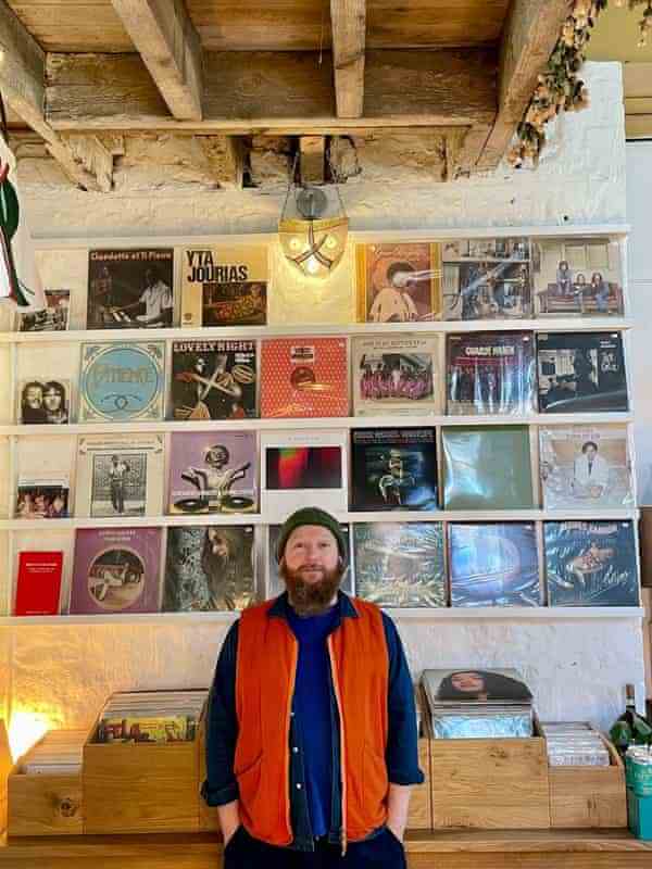 Stephen Marshall chez Futtle Records, East Neuk de Fife, en Écosse.