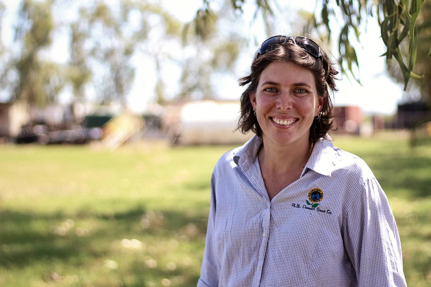 Kalyn Fletcher dans la ferme semencière de sa famille à Kununurra, en Australie occidentale.