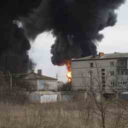 Apercu Un depot de munitions russe en feu les