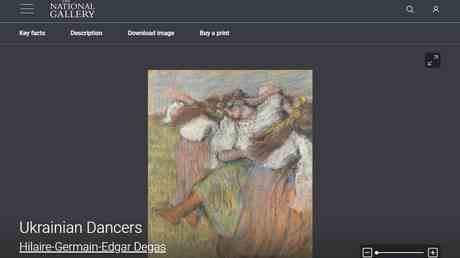 La galerie renomme les danseurs russes de Degas en ukrainiens
