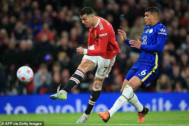 L'international portugais a également égalisé lors du match nul 1-1 de United contre Chelsea