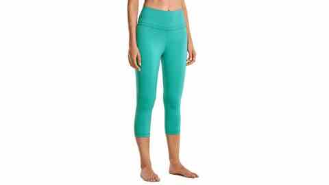 CRZ Yoga Pantalon capri d'entraînement taille haute pour femme
