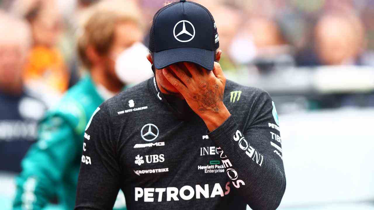 Lewis Hamilton ne concourt pas pour les places sur le podium cette année.