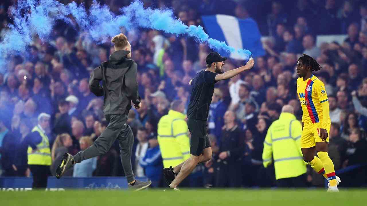 Tous les fans d'Everton n'ont pas pu se contenir lors du dénouement sensationnel.