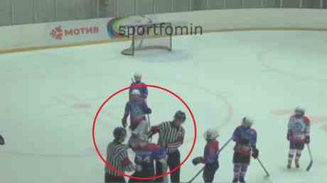 Un jeune hockeyeur russe attaque violemment deux officiels VIDEO —