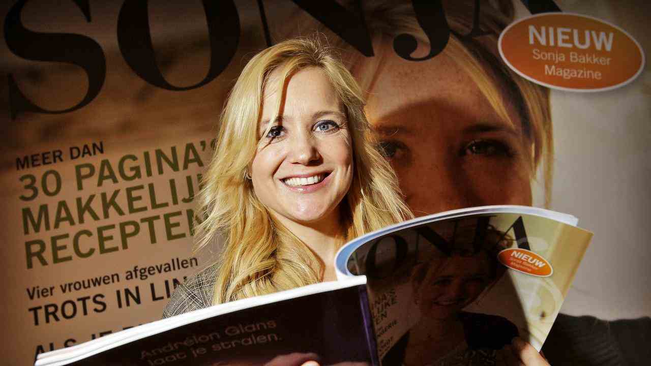 Sonja Bakker présente son propre magazine, en 2009.
