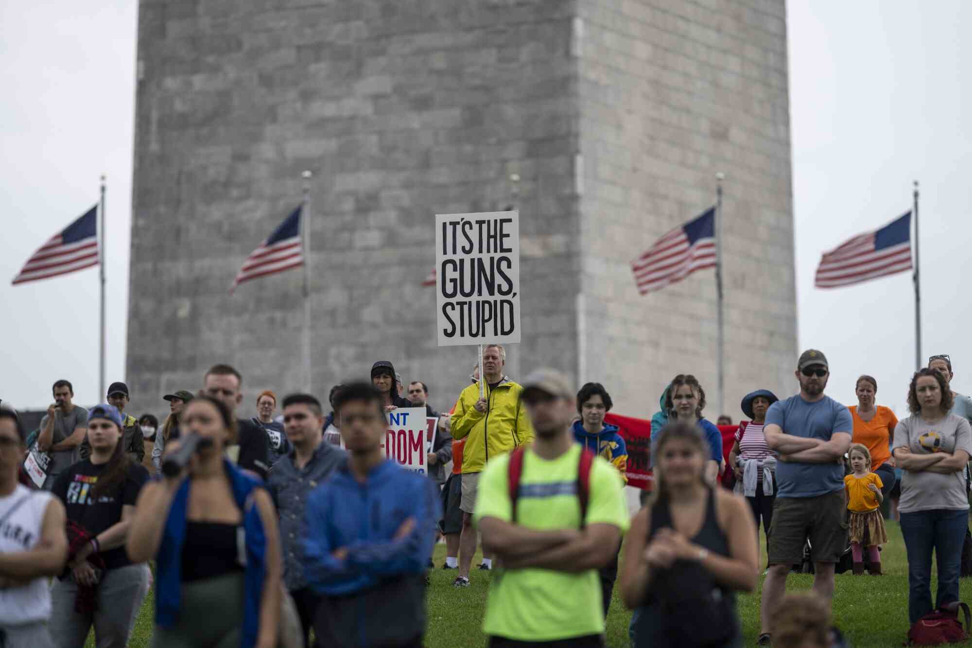 Les manifestants se rassemblent sur le National Mall