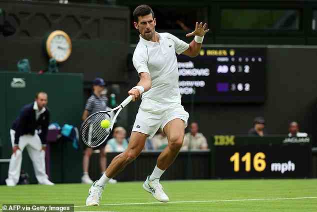 Cependant, la qualité de Djokovic s'est finalement avérée trop importante pour le Sud-Coréen de 24 ans.