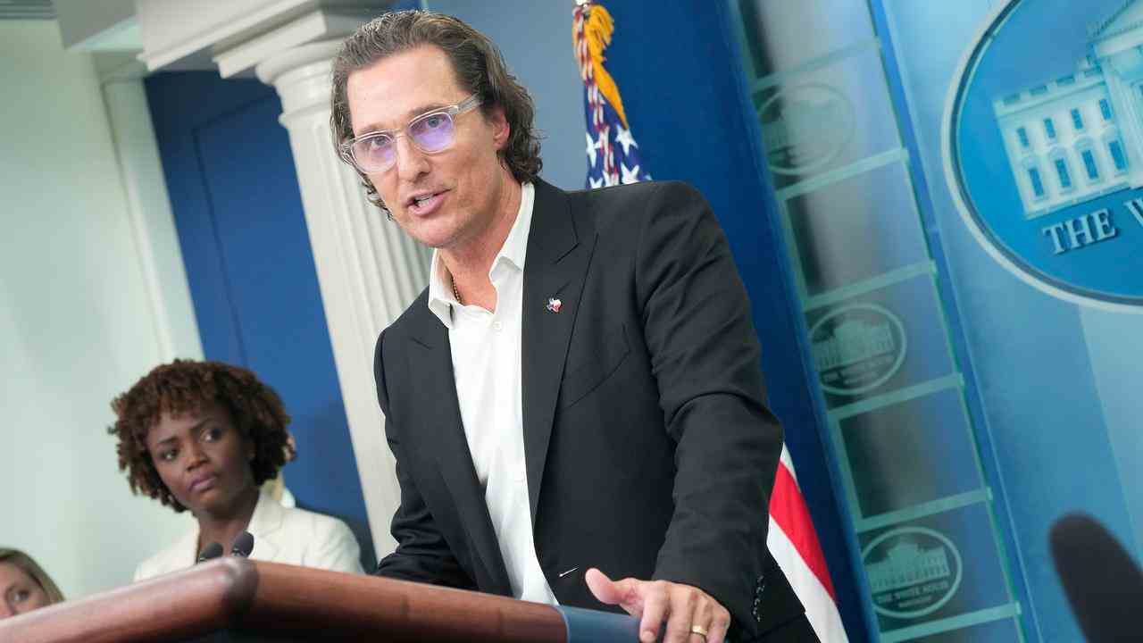 Matthew McConaughey début juin, lorsqu'il a plaidé à la Maison Blanche pour des lois plus strictes sur les armes à feu.