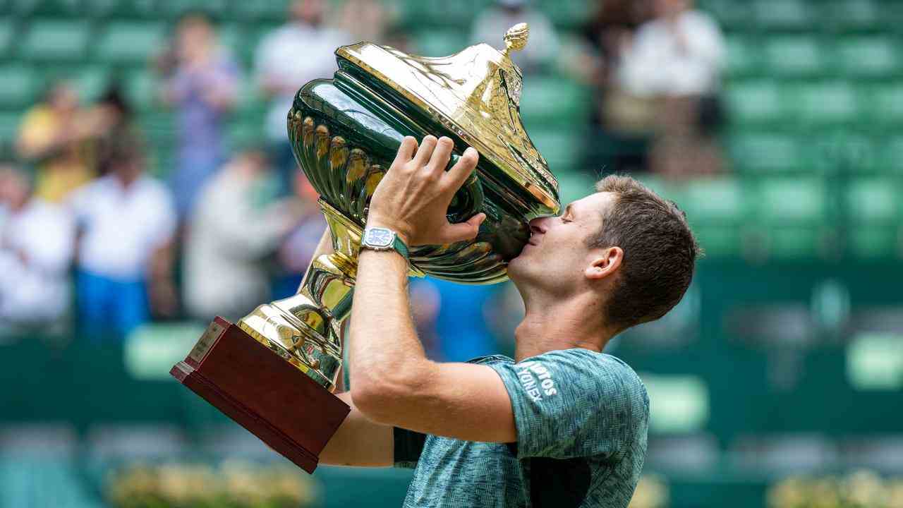 Hubert Hurkacz a remporté le tournoi sur gazon à Halle la semaine dernière.