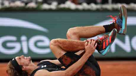 La blessure de Zverev a lOpen de France tres grave