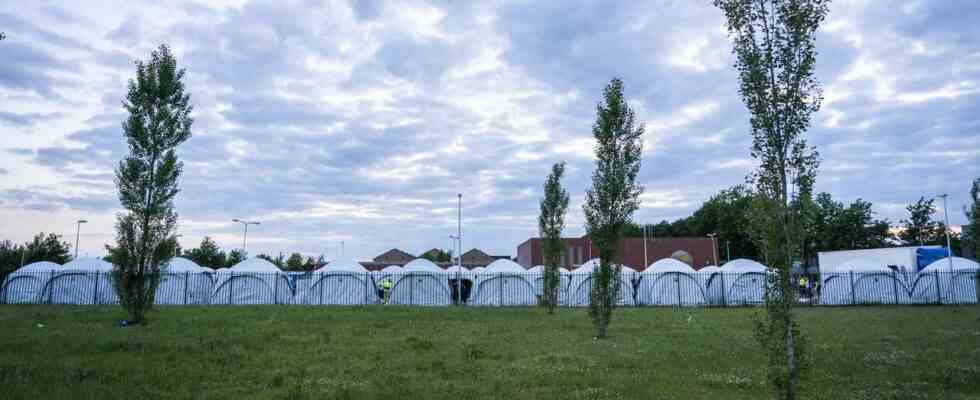 Malgre les tentes durgence 75 demandeurs dasile doivent dormir sur