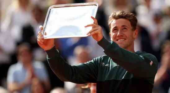 Ruud apres avoir perdu la finale de Roland Garros