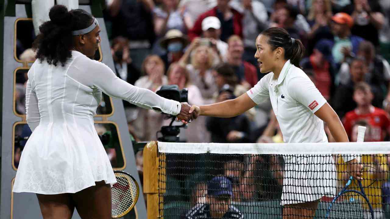 Serena Williams a dû reconnaître sa supériorité en Harmony Tan au premier tour de Wimbledon.